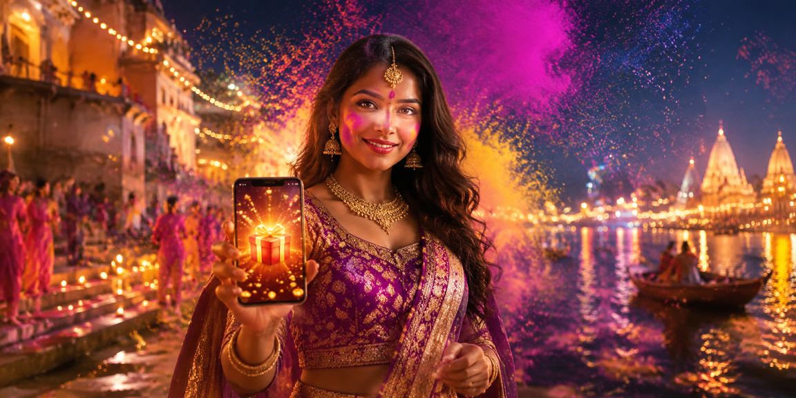 Mobile slot gameplay in festive Indian casino app